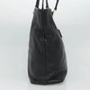 PRADA TOTE BAG BLACK LEATHER