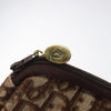 CHRISTIAN DIOR CLUTCH BROWN TROTTER CANVAS