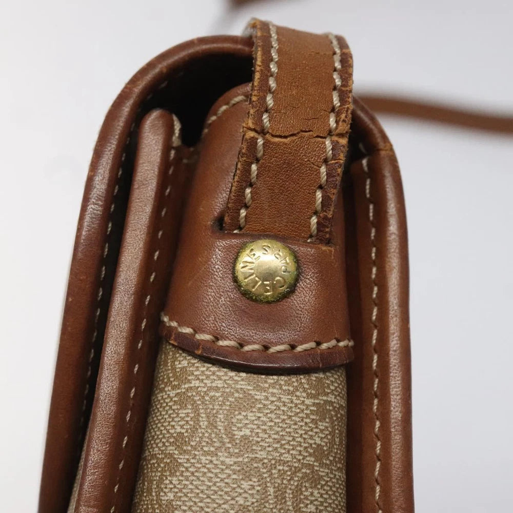 CELINE SHOULDER BAG MACADAM CANVAS