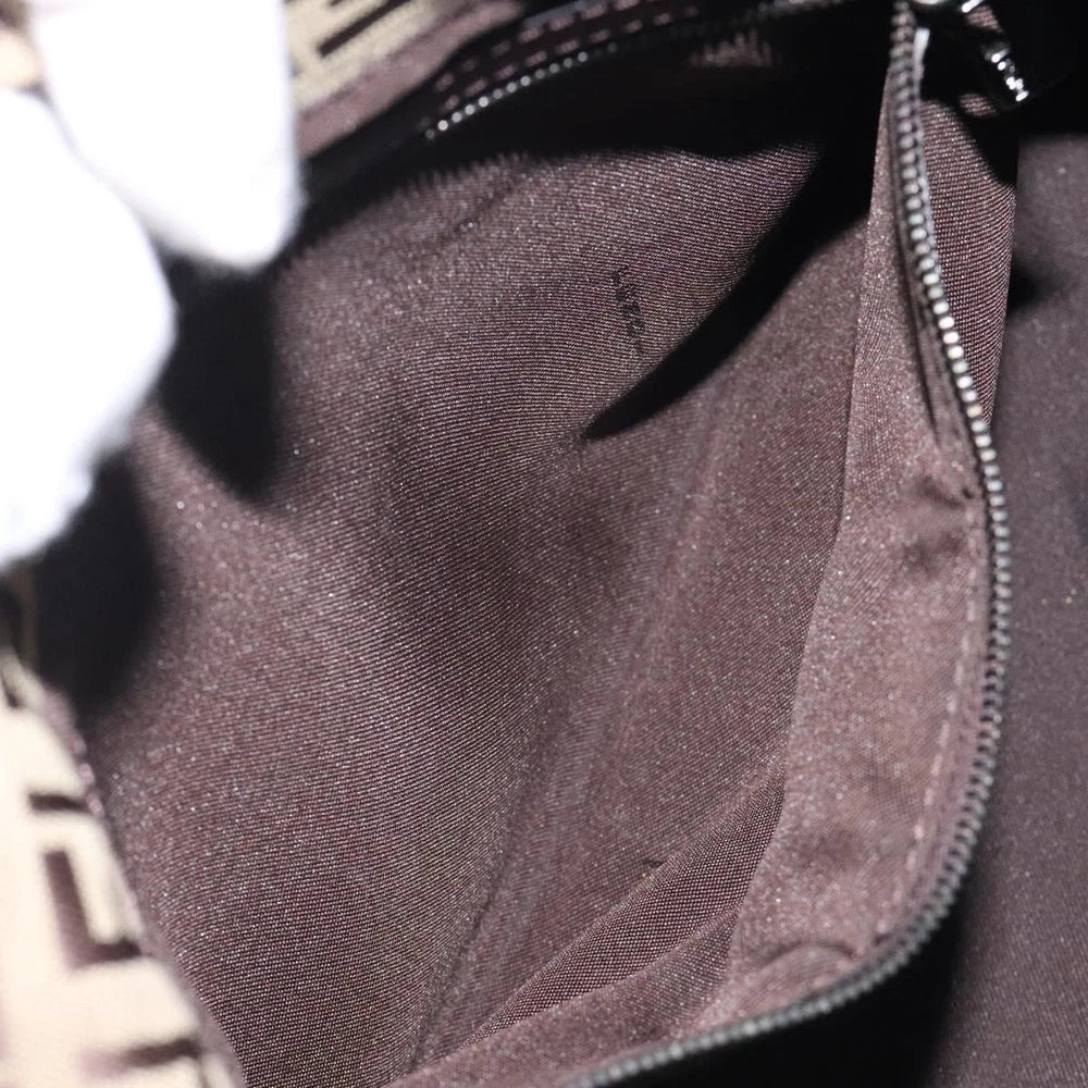 FENDI MAMMA BAGUETTE ZUCCHINO CANVAS BEIGE