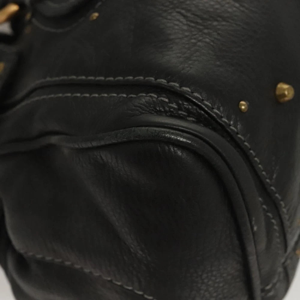 CHLOE PADDINGTON BAG BLACK LEATHER