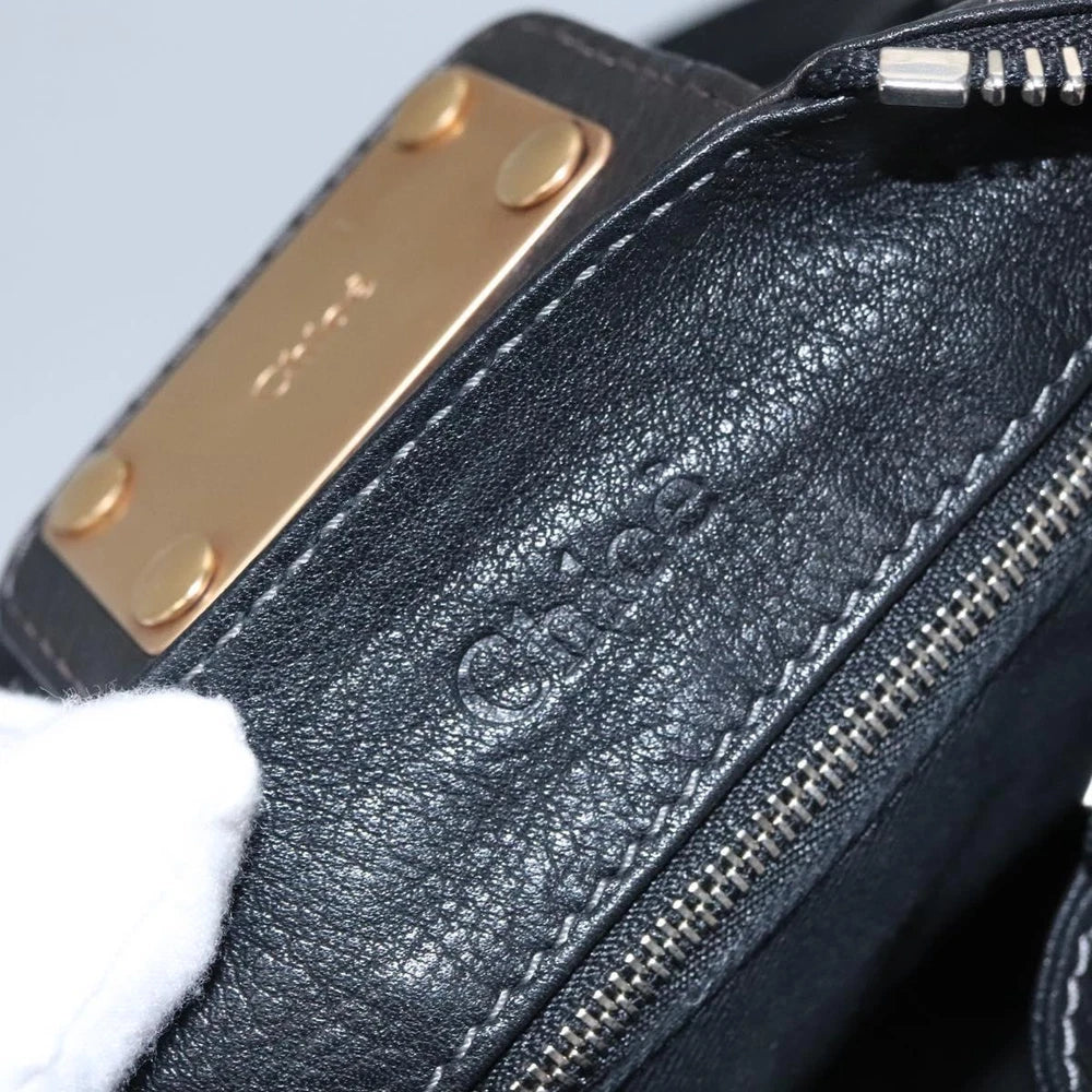 CHLOE PADDINGTON BAG BLACK LEATHER