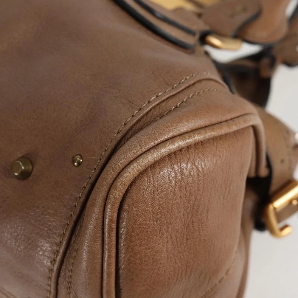 Vintage Chloe Paddington Veske - Beige Leather