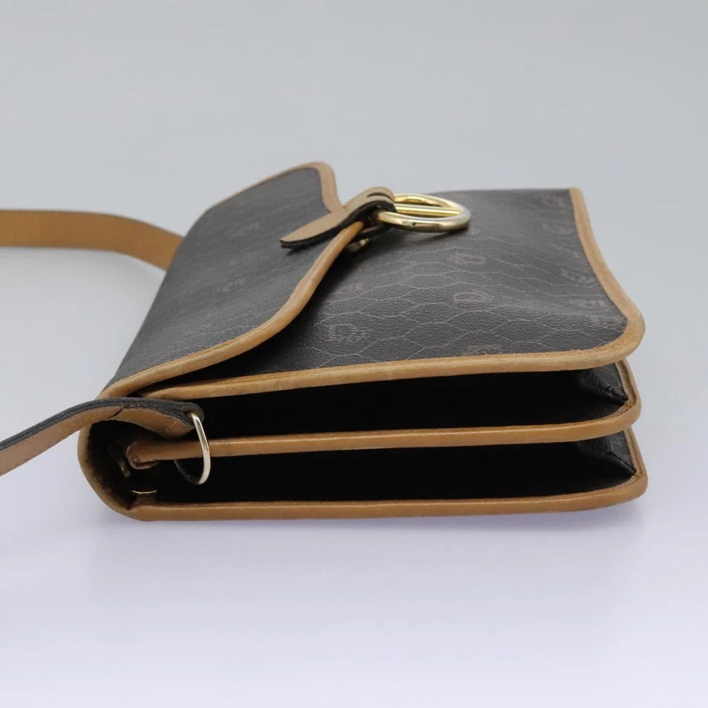 CHRISTIAN DIOR SHOULDER BAG HONEYCOMB CANVAS