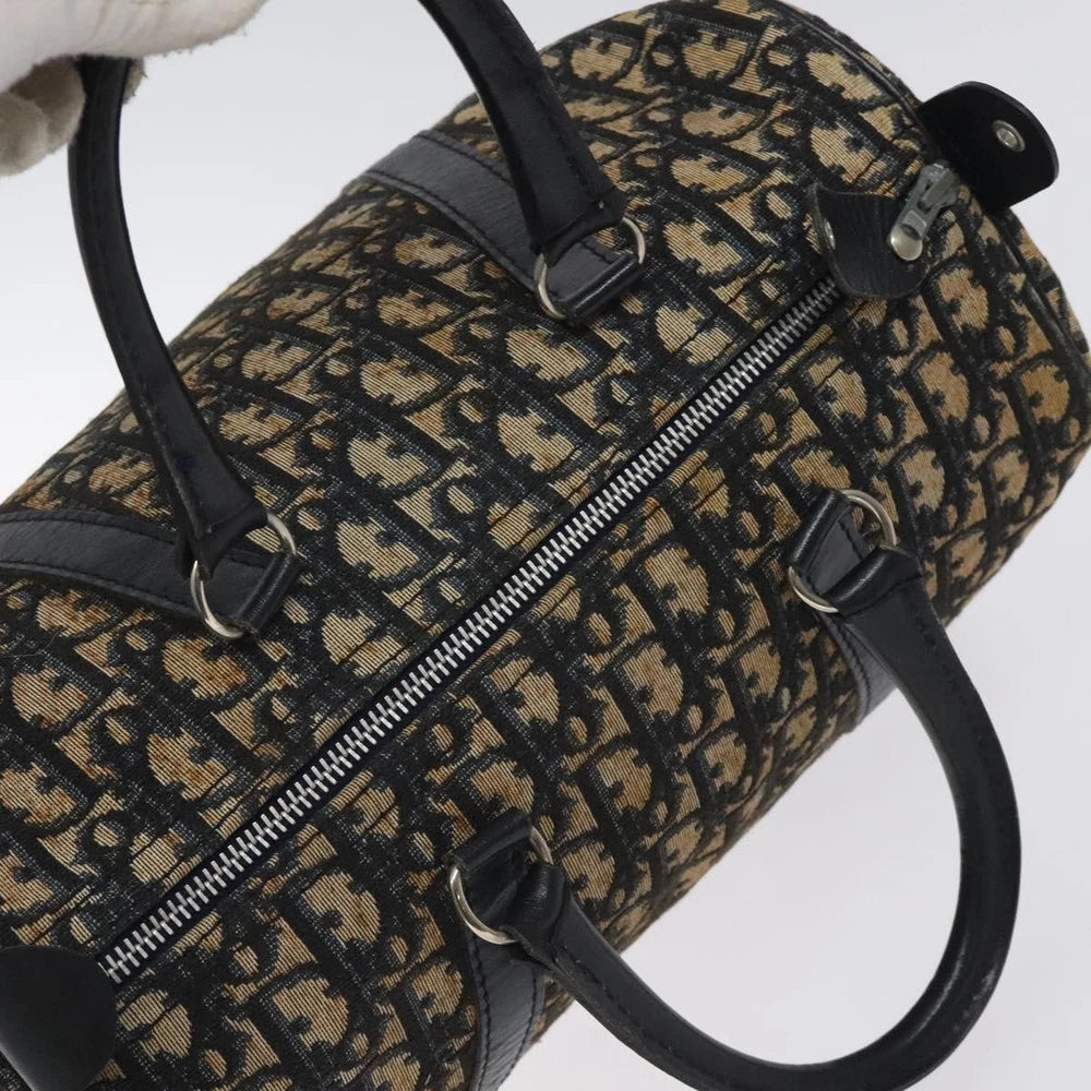 Dior Boston Bag 30 - Navy Trotter Canvas