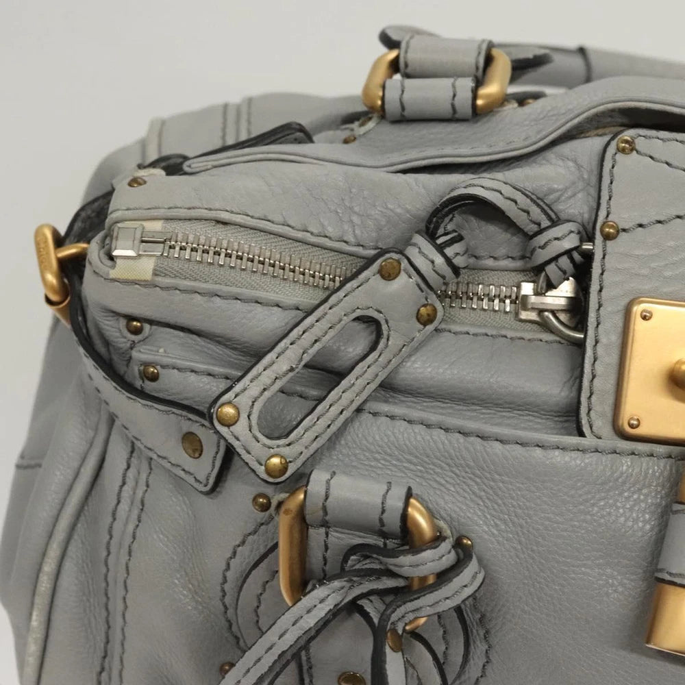 Vintage Chloe Paddington Bag - Gray Leather