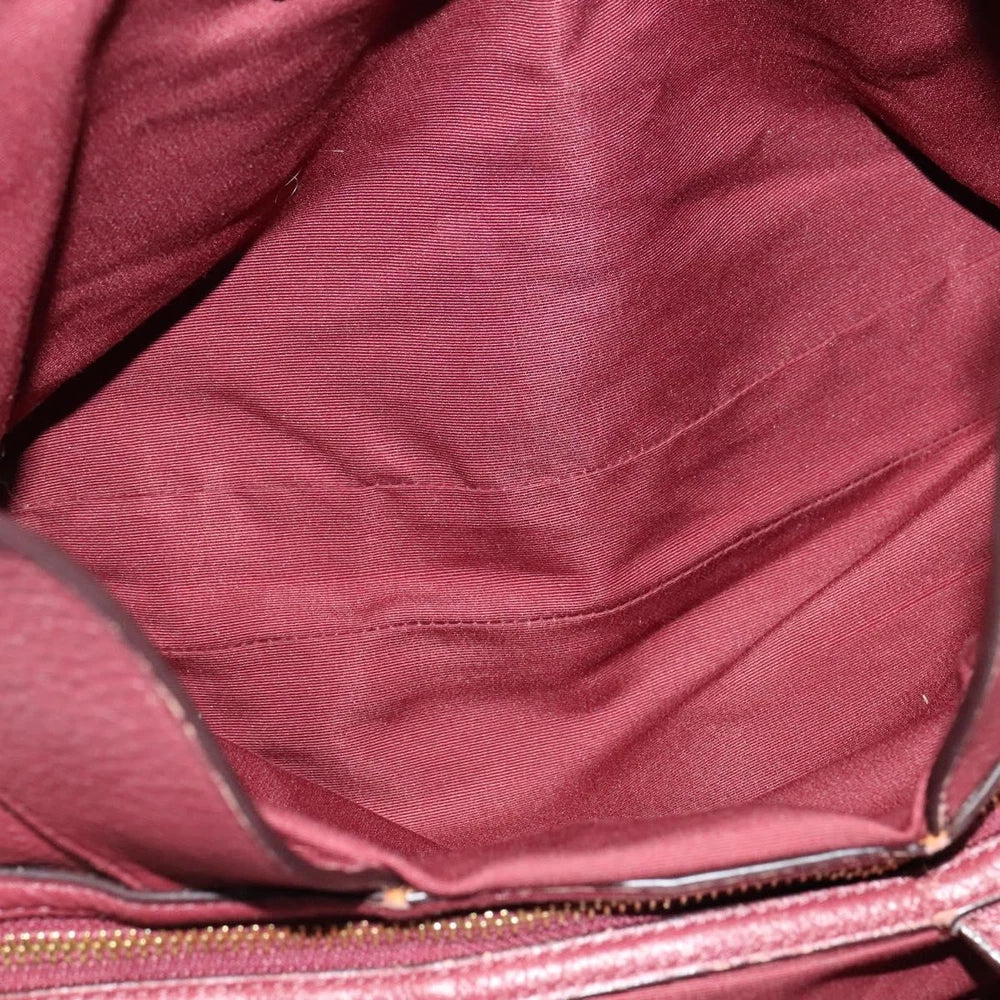 COACH TOTE BAG RED LEATHER
