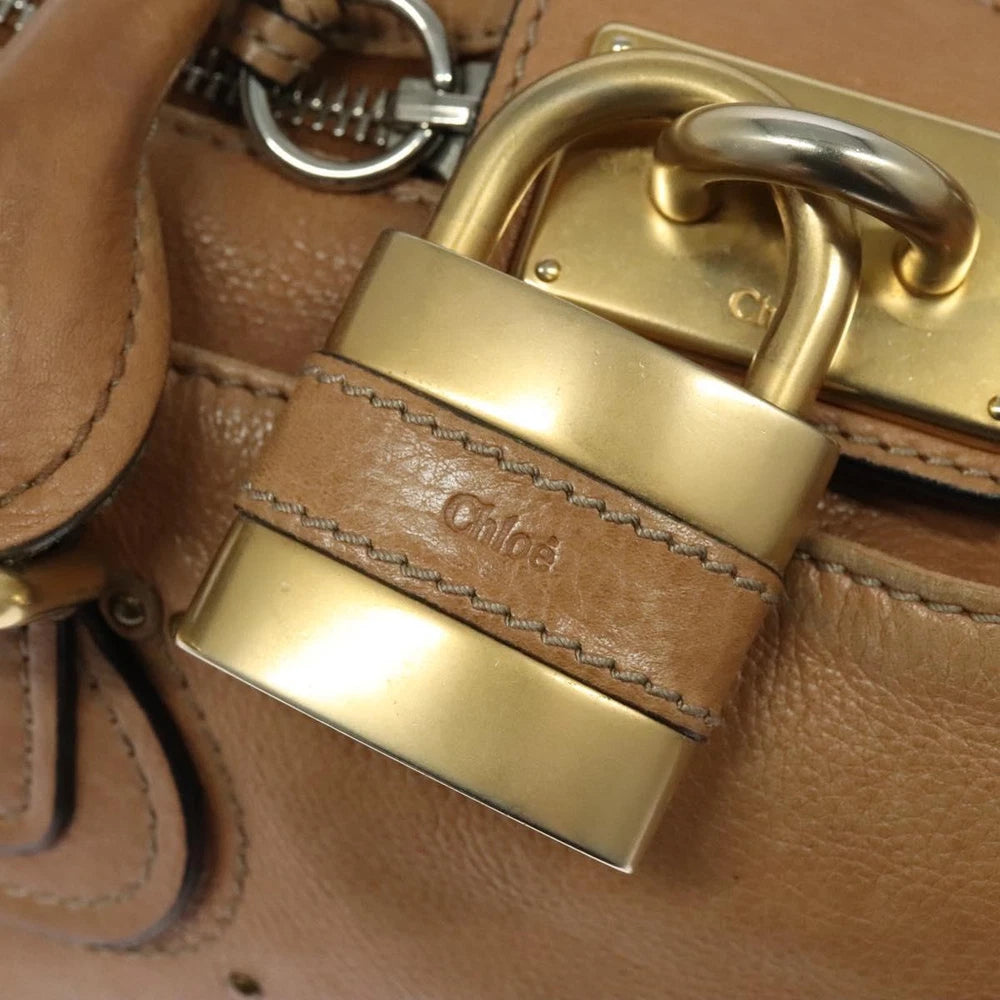CHLOE PADDINGTON BAG BEIGE LEATHER