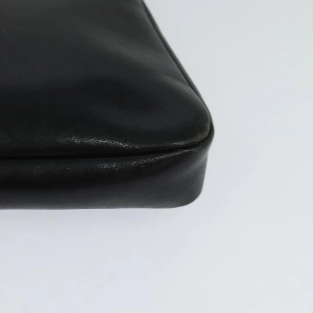 VINTAGE CELINE CLUTCH BLACK LEATHER