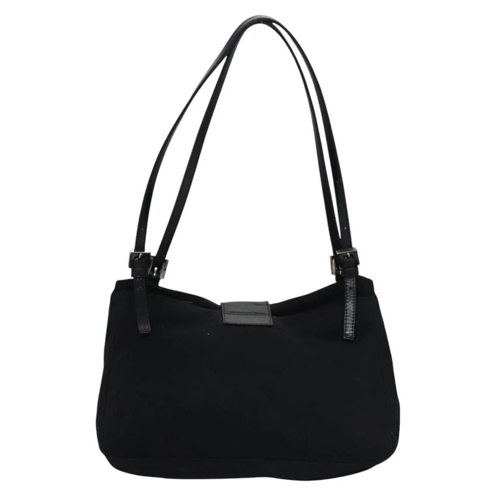 FENDI SHOULDER BAG BLACK NYLON