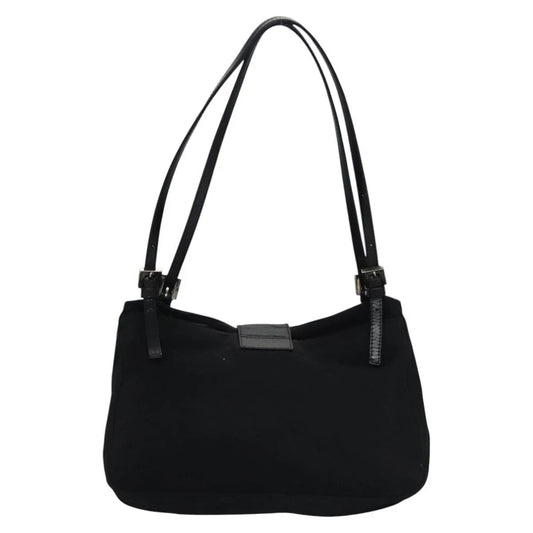 FENDI SHOULDER BAG BLACK NYLON