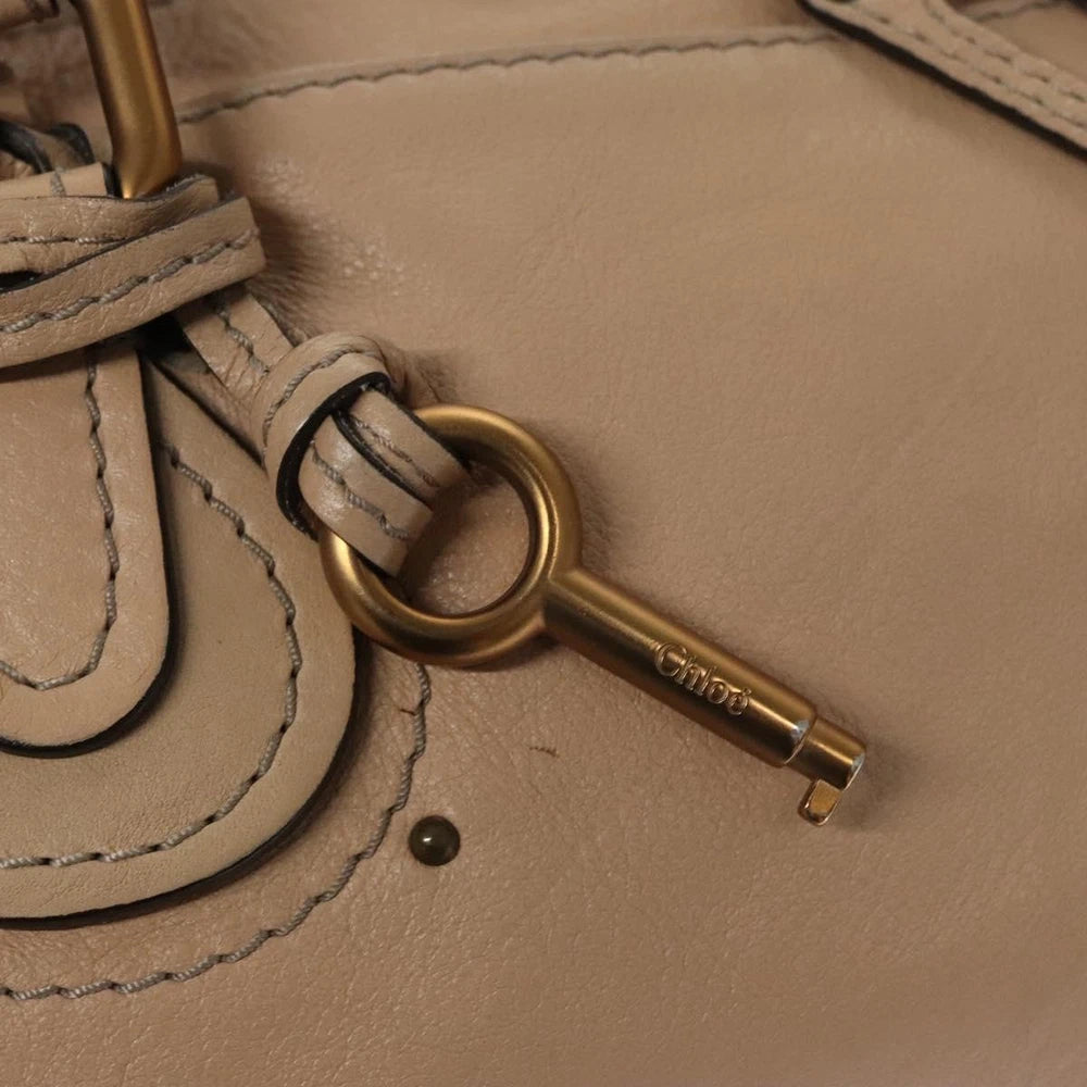 CHLOE PADDINGTON BAG BEIGE LEATHER