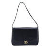 CELINE BLACK LEATHER SHOULDER BAG