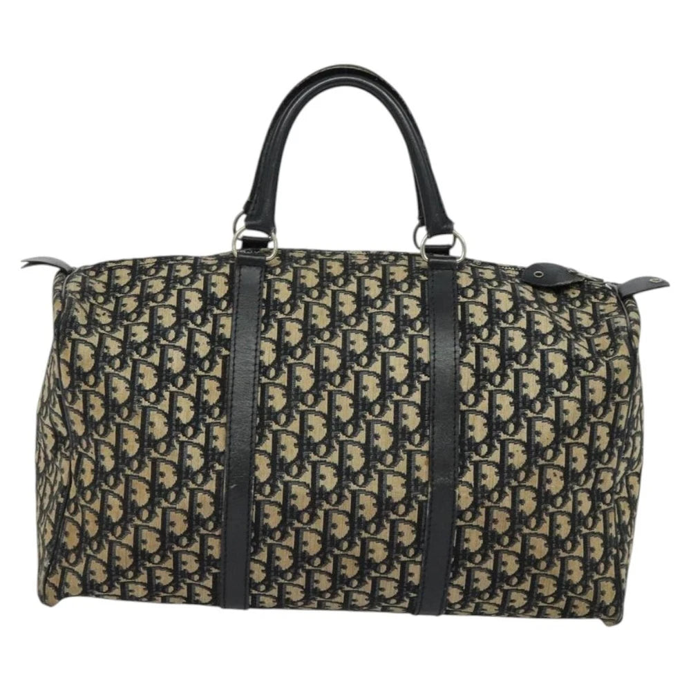 Vintage Dior Boston Bag 40 - Navy Trotter Canvas