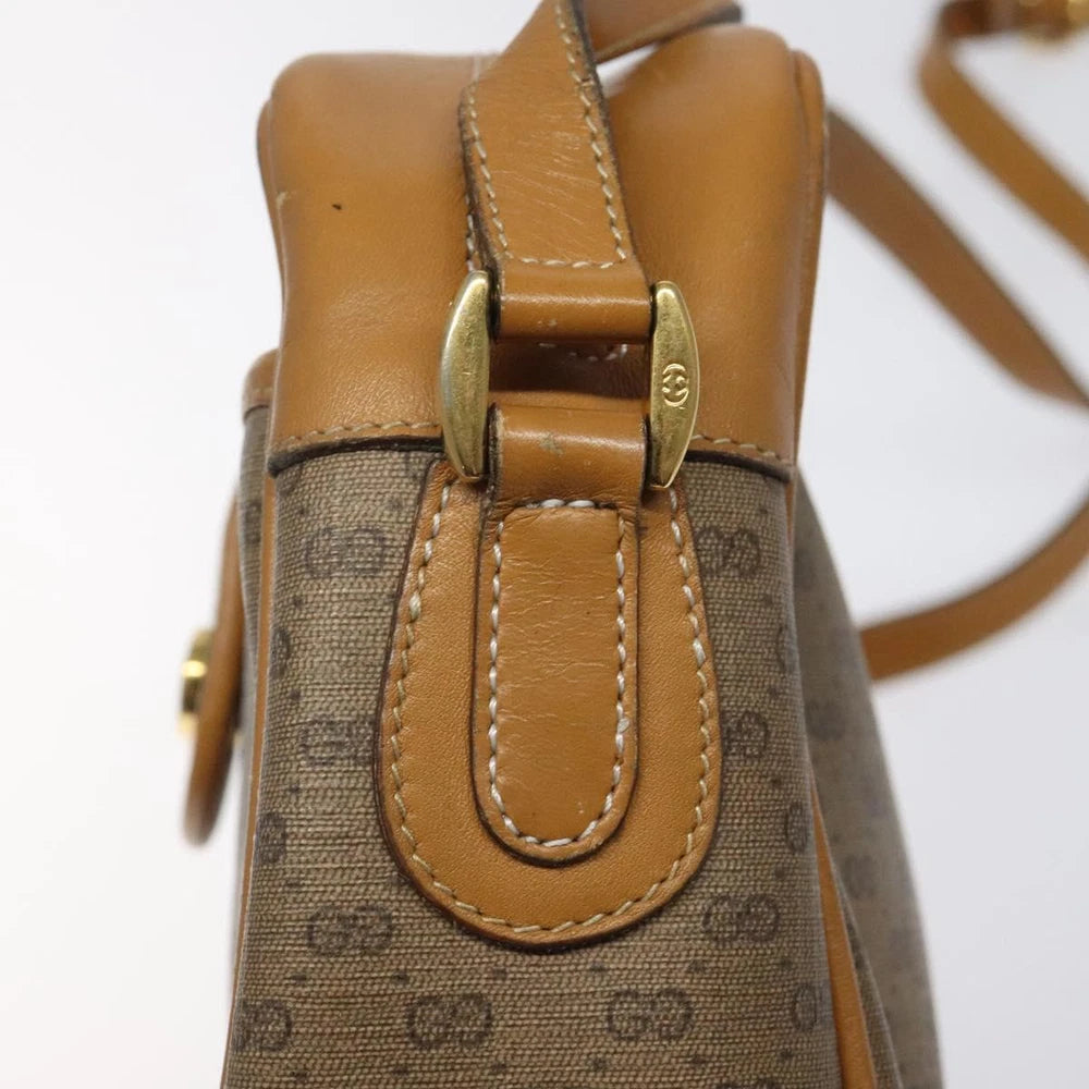 GUCCI MICRO CROSSBODY BAG GG COATED CANVAS