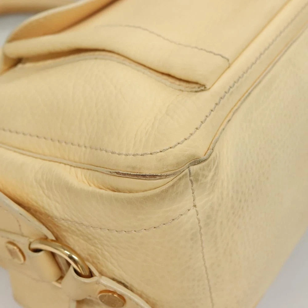 Celine Boogie Bag - Beige Leather