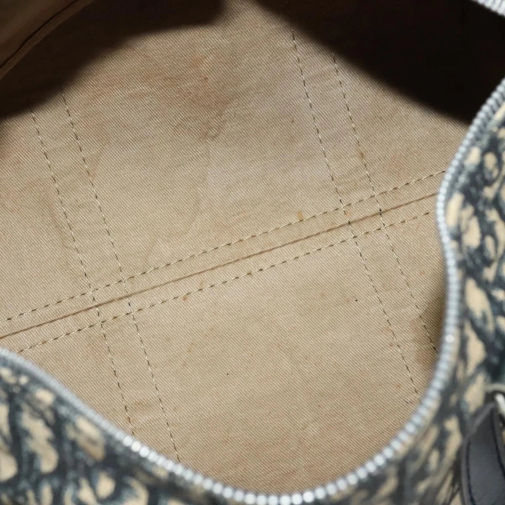 Vintage Dior Boston Bag 30 - Navy Trotter Canvas