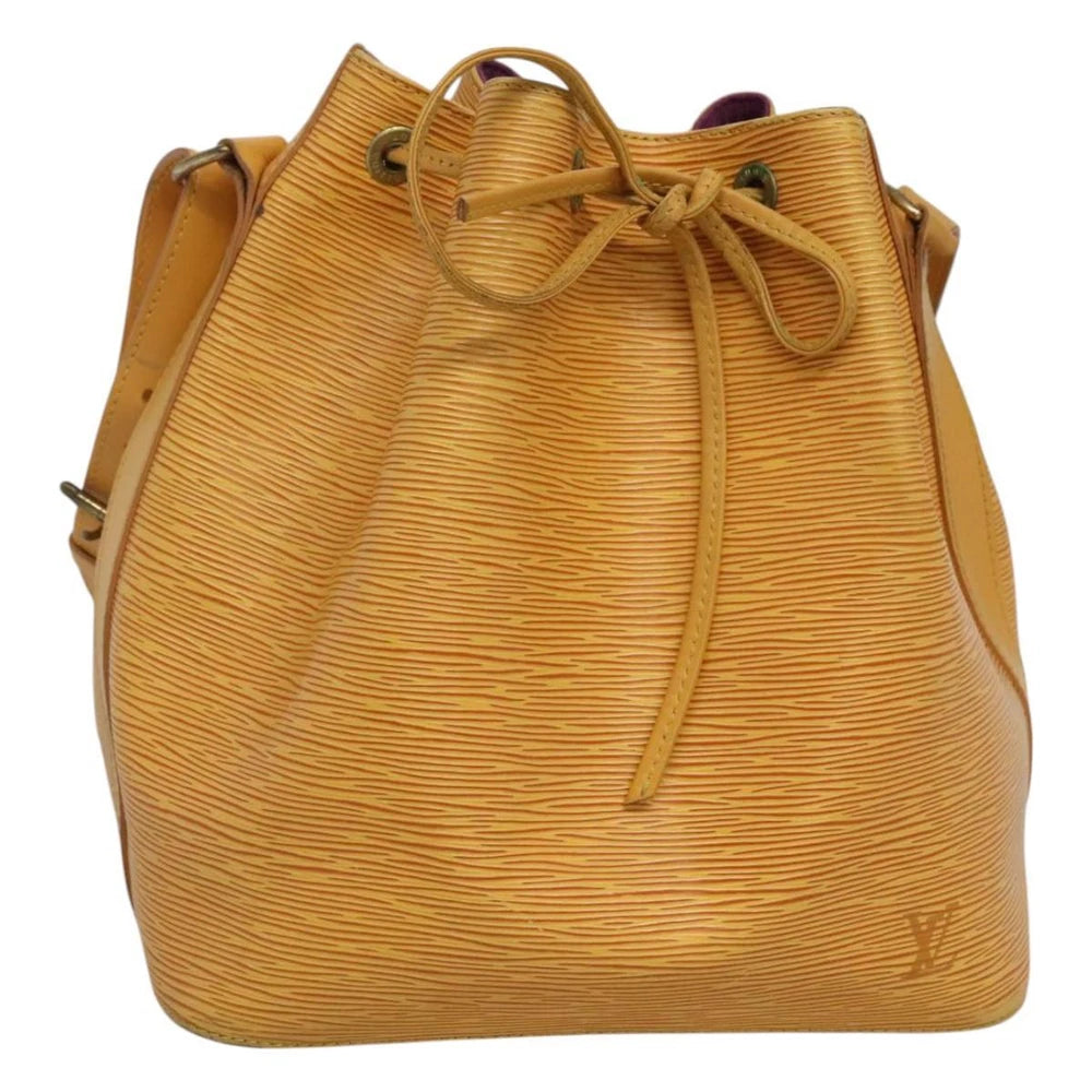 LOUIS VUITTON PETIT NOE BAG EPI LEATHER YELLOW