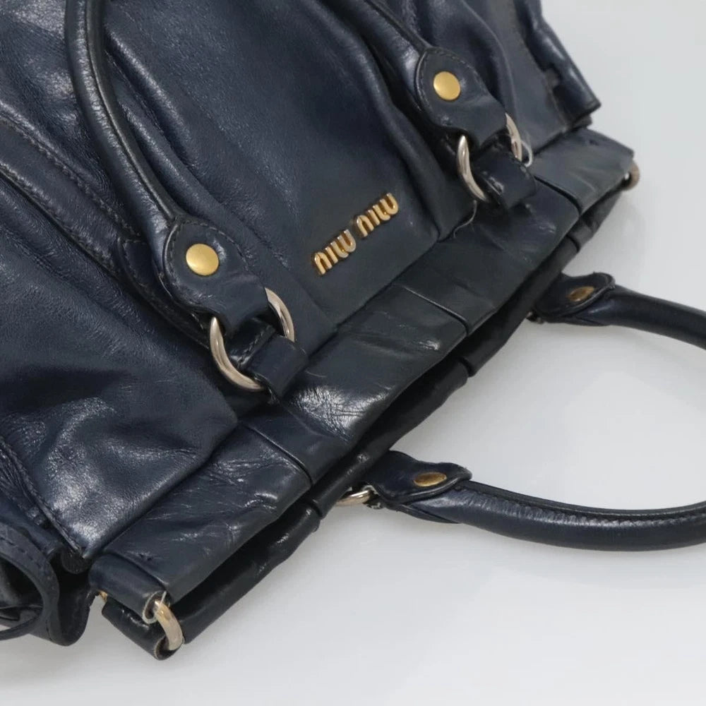 Vintage Miu Miu Bag - Navy Leather
