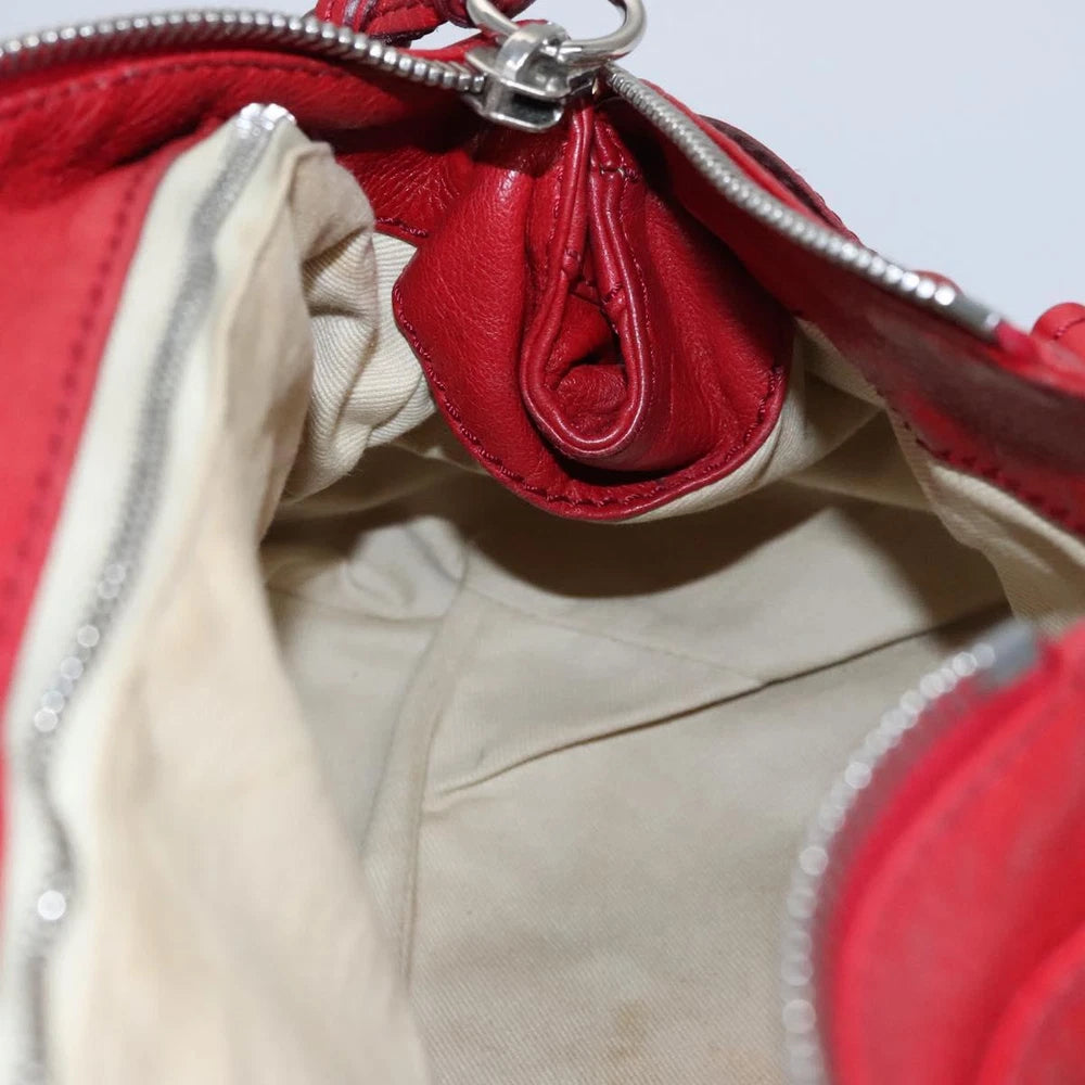 CHLOE PADDINGTON BAG RED LEATHER