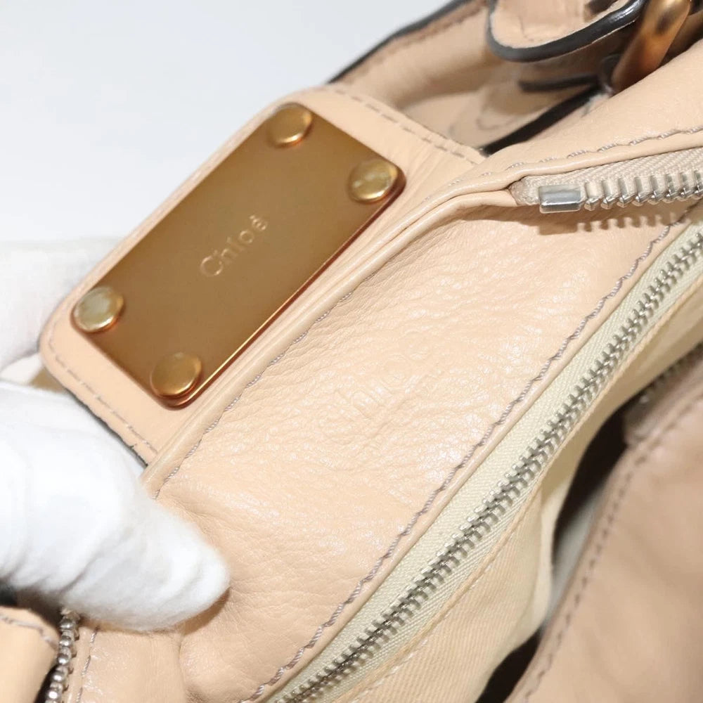 CHLOE PADDINGTON BEIGE LEATHER