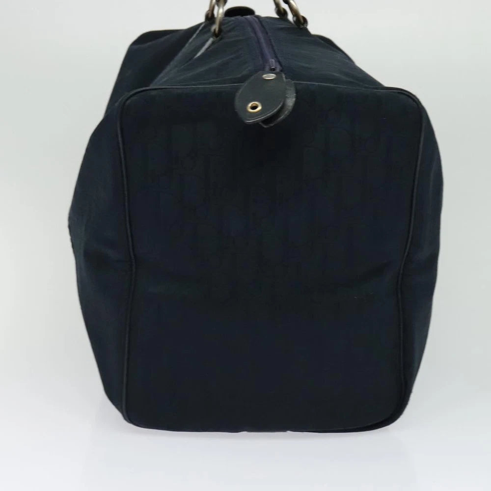 Vintage Dior Boston Bag - Navy Trotter Canvas