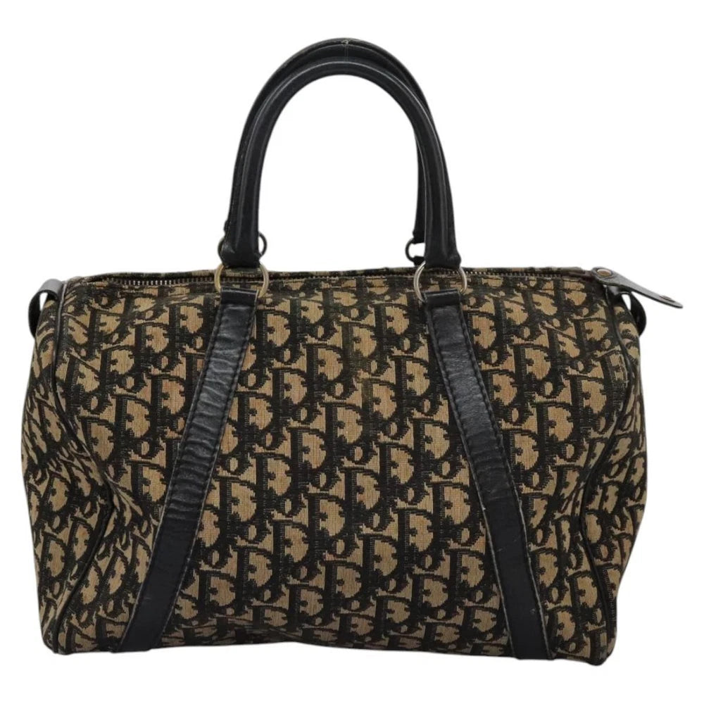 CHRISTIAN DIOR BOSTON BAG 30 TROTTER CANVAS