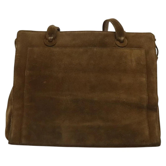 VINTAGE CHANEL BAG SUEDE BROWN
