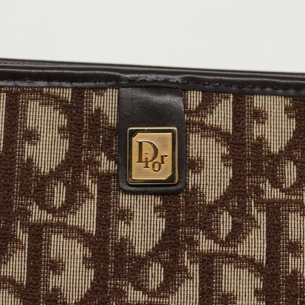 CHRISTIAN DIOR CLUTCH TROTTER CANVAS
