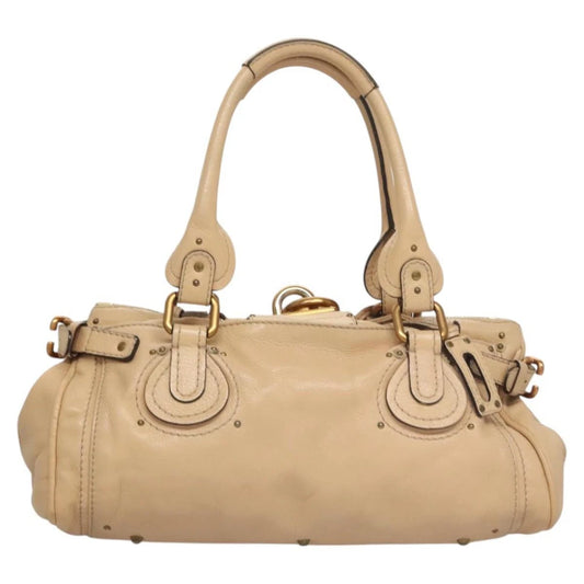 CHLOE PADDINGTON BEIGE LEATHER