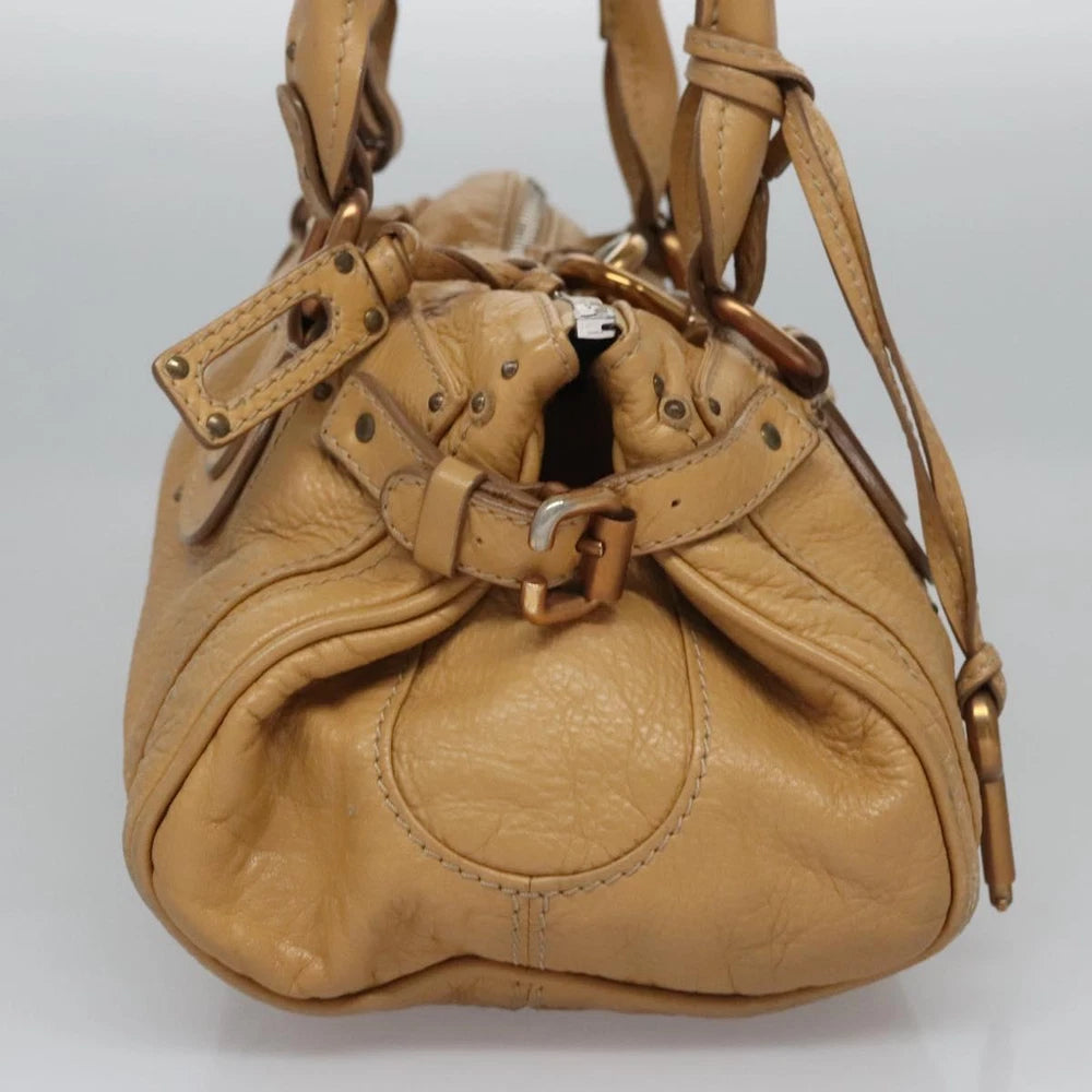 CHLOE PADDINGTON BAG BEIGE LEATHER