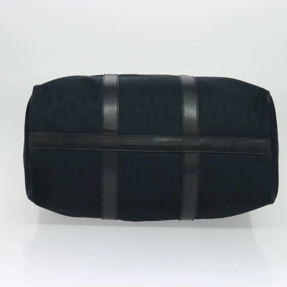 Vintage Dior Boston Bag - Navy Trotter Canvas