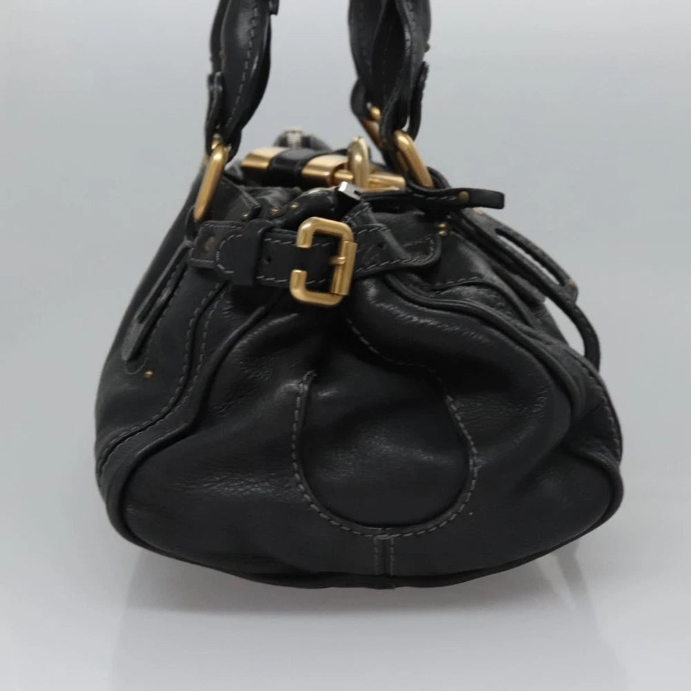 CHLOE PADDINGTON BAG BLACK LEATHER