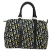Dior Boston Bag 30 - Navy Trotter Canvas