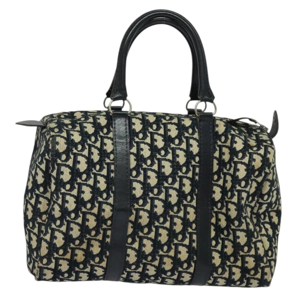 Dior Boston Bag 30 - Navy Trotter Canvas