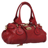 CHLOE PADDINGTON BAG RED LEATHER