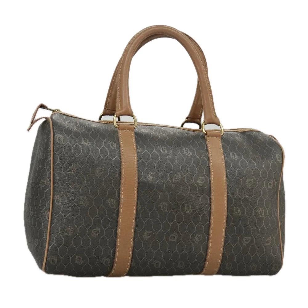 CHRISTIAN DIOR BOSTON BAG HONEYCOMB CANVAS