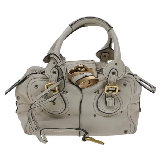 CHLOE PADDINGTON BAG BEIGE LEATHER