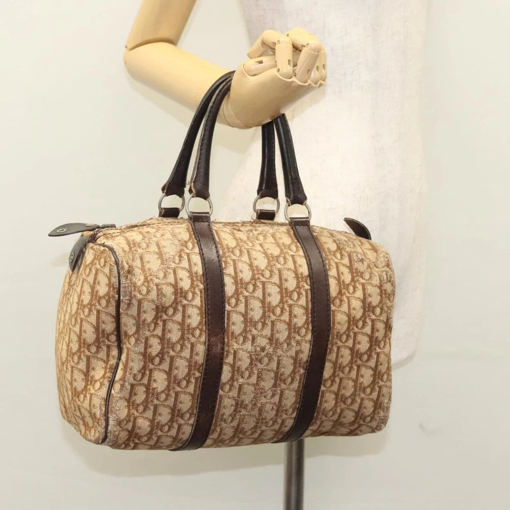CHRISTIAN DIOR BOSTON BAG 30 TROTTER CANVAS