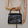 GUCCI BAMBOO BAG BLACK LEATHER