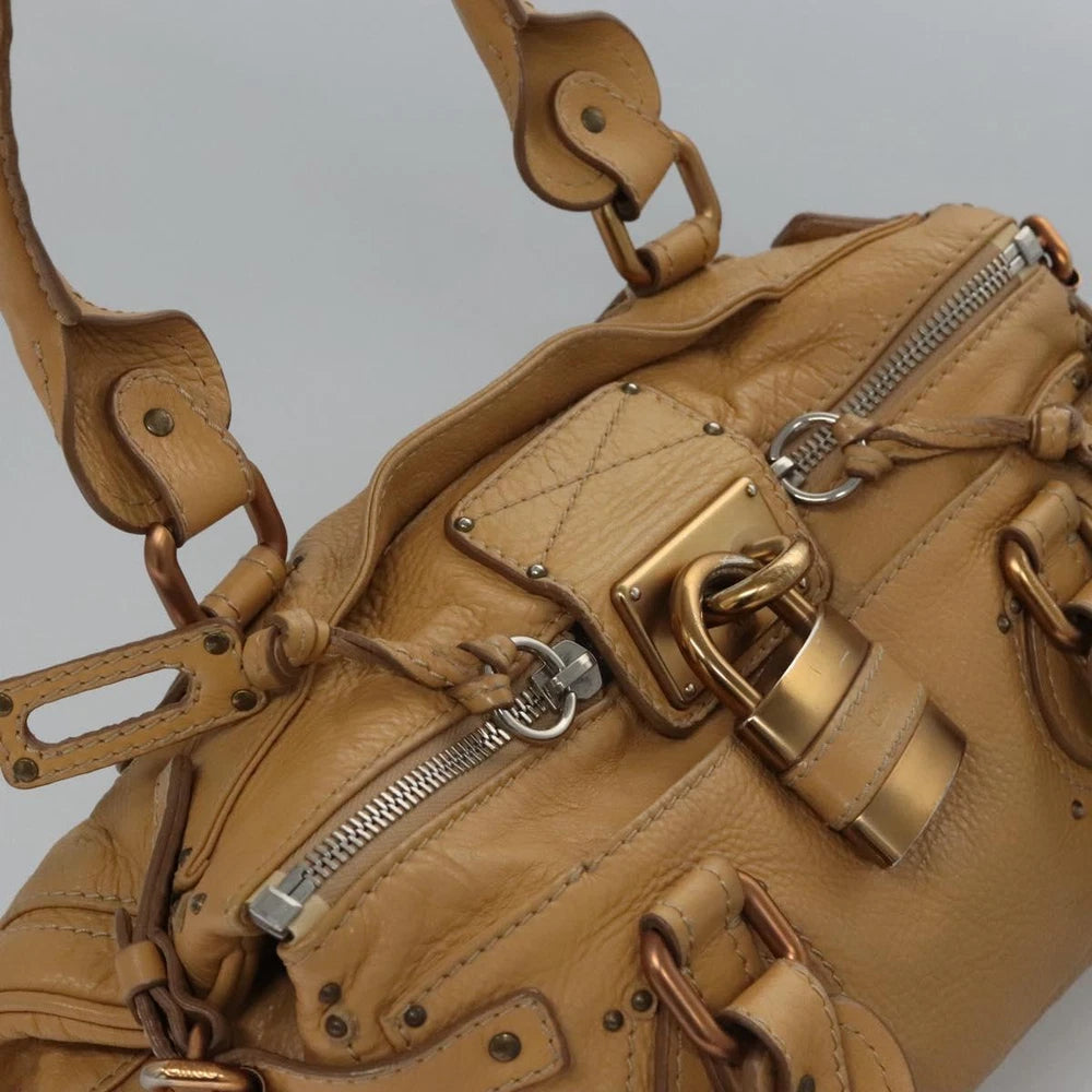 CHLOE PADDINGTON BAG BEIGE LEATHER