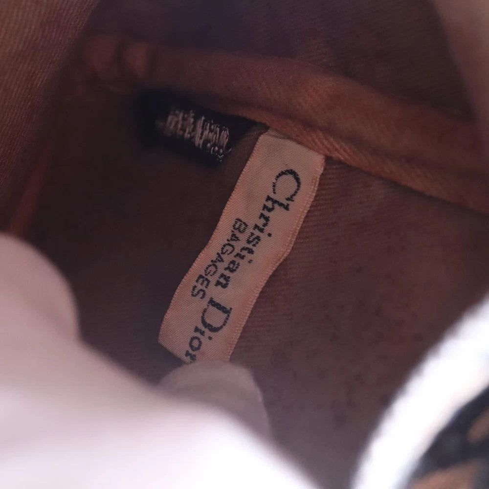 CHRISTIAN DIOR BOSTON BAG 30 TROTTER CANVAS