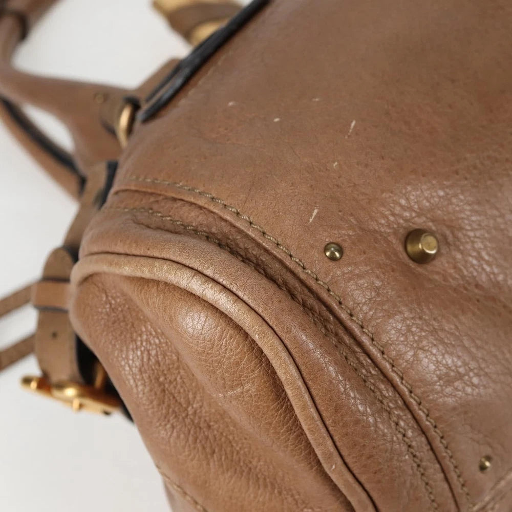 Vintage Chloe Paddington Veske - Beige Leather