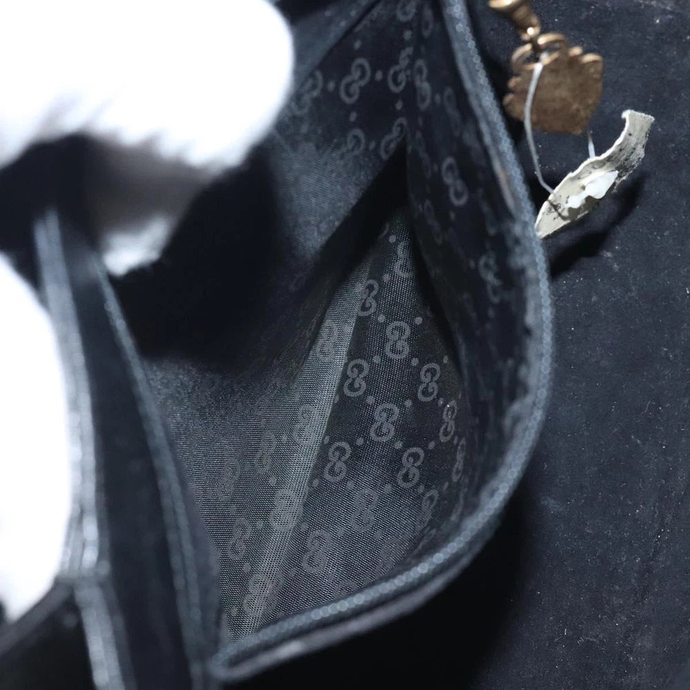GUCCI BAMBOO BAG BLACK LEATHER
