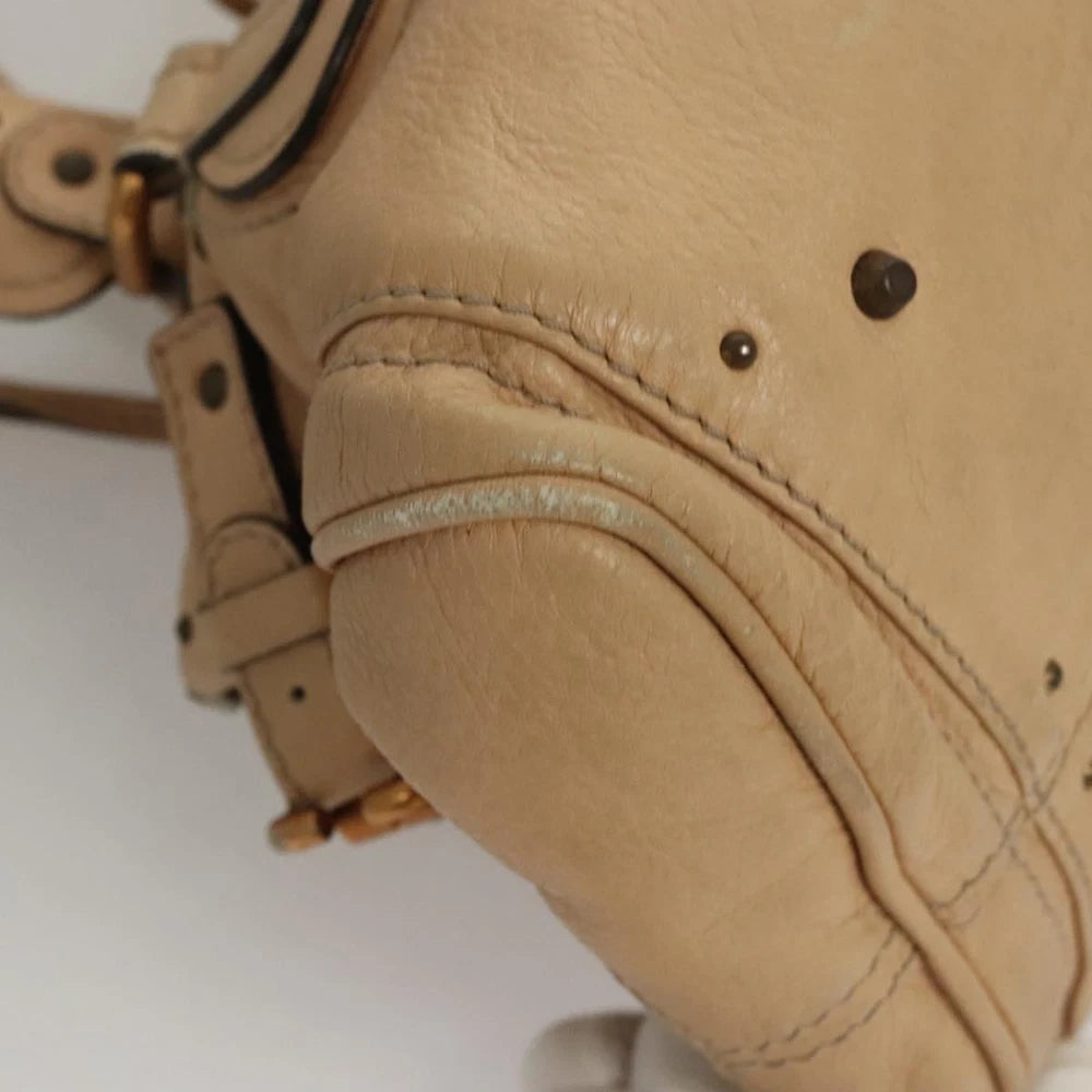 CHLOE PADDINGTON BAG BEIGE LEATHER