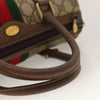GUCCI BOSTON BAG GG SUPREME WEB SHERRY LINE