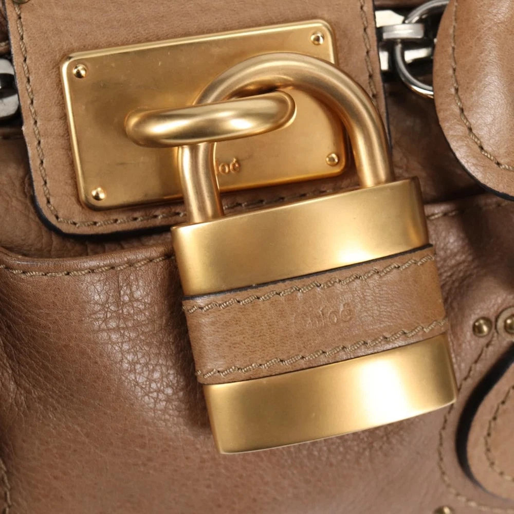 Vintage Chloe Paddington Veske - Beige Leather