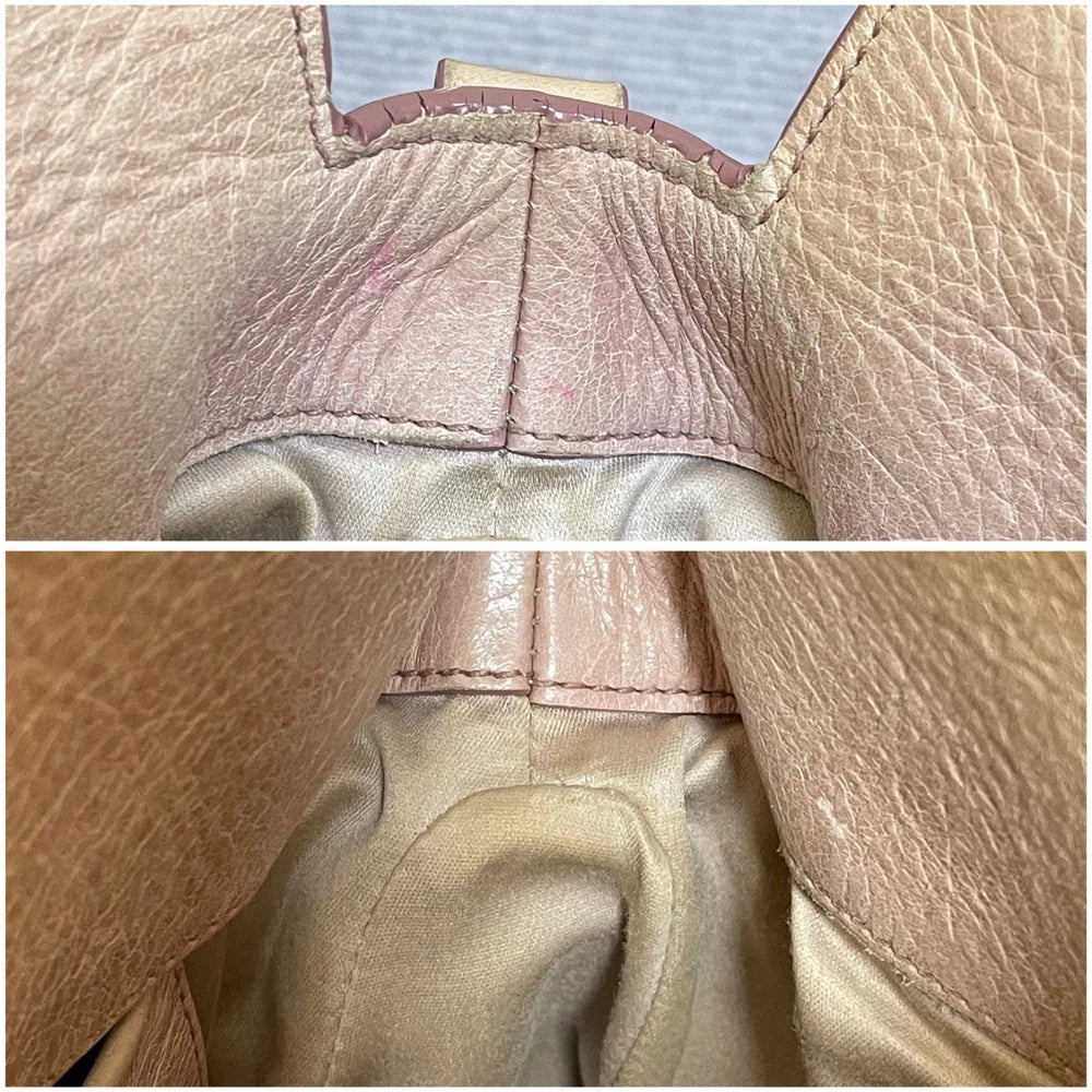 Vintage Miu Miu Mini Bow Bag - Pink Leather
