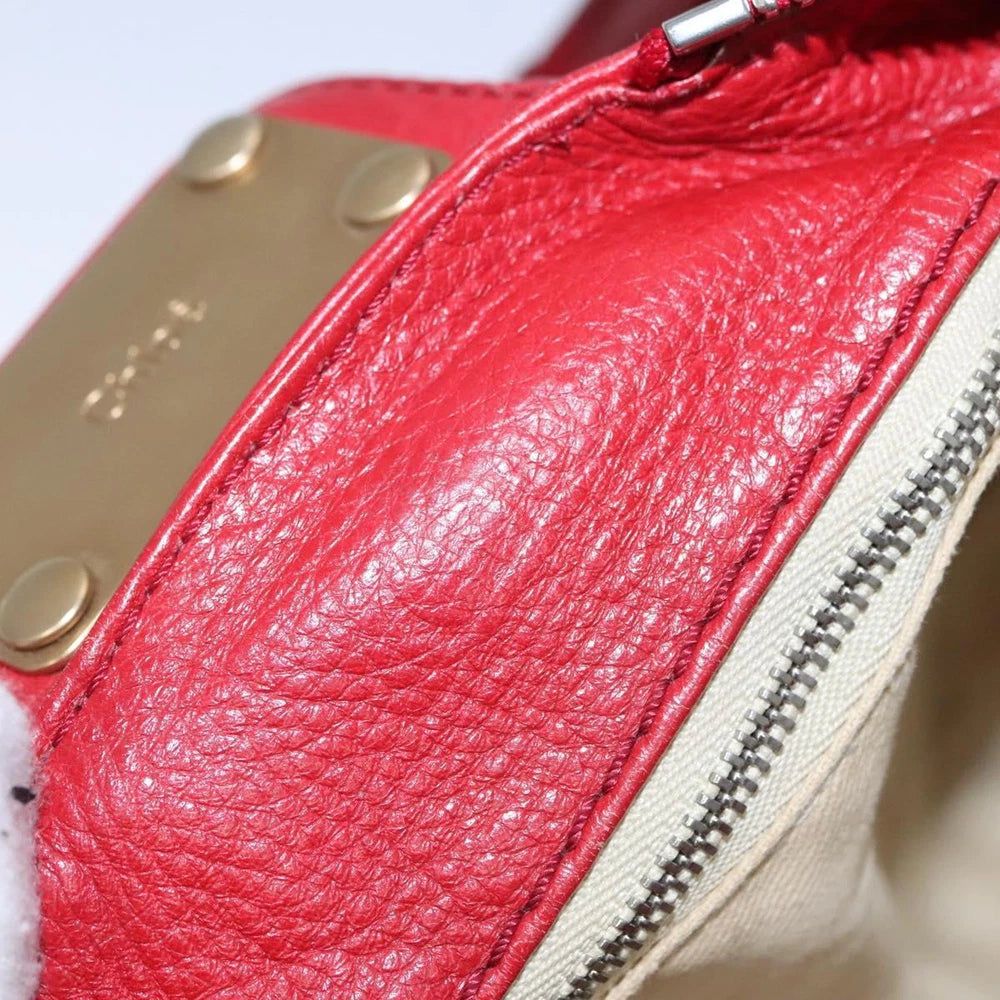 CHLOE PADDINGTON BAG RED LEATHER