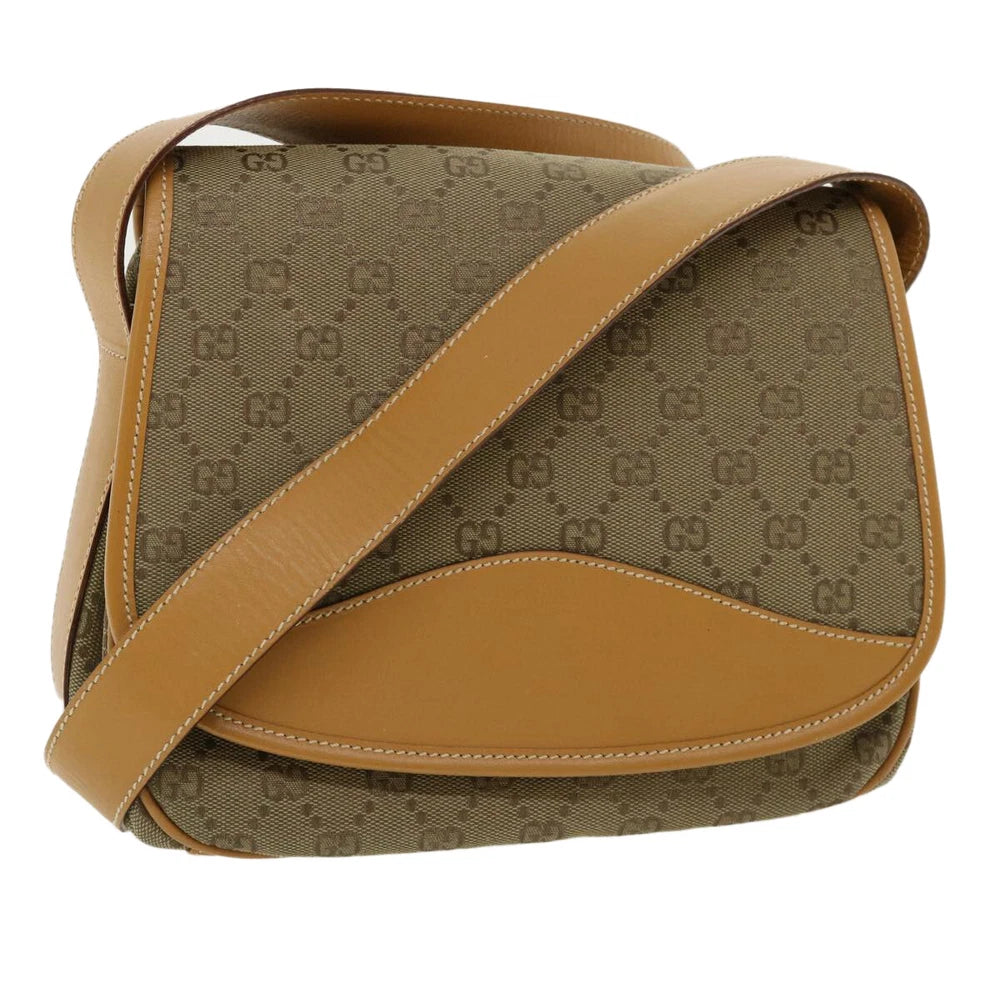 VINTAGE GUCCI CAMERA BAG GG CANVAS